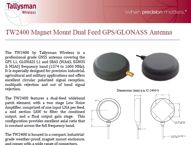 TW2400 Magnet Mount GPS GLONASS L1_1.jpg